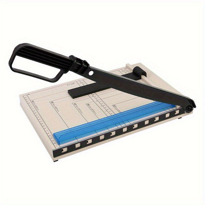 Massicot robuste de 12 pouces avec protection de sécurité, arrondisseur d'angles, grille de précision pour photos, papier cartonné, scrapbooking, documents de bureau et travaux manuels