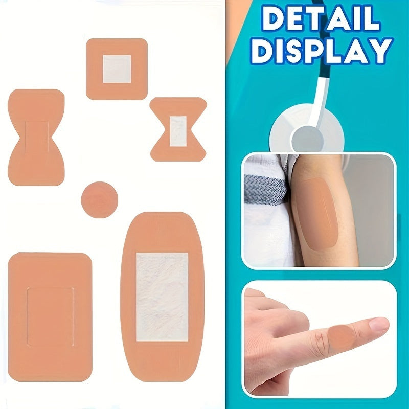 Lot de 360 pansements assortis en tissu - Pansements adhésifs flexibles et respirants pour le bout des doigts, les articulations et les petites plaies, idéal pour les premiers secours à la maison, au bureau et en voyage