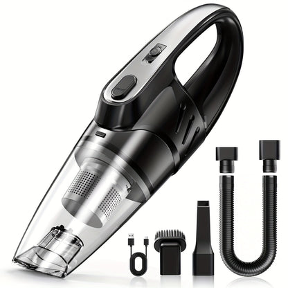 Cordless Car Vacuum Cleaner 6000PA High-Power Suction, 2000mAh Rechargeable Handheld Vacuum with 5 Accessories, Quiet Motor for Car Interior, Home & Pet Hair – Pink Women's Gift