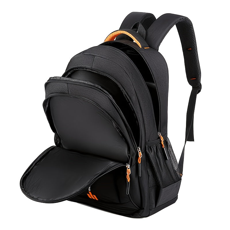 Ensemble de sac à dos de voyage grande capacité pour homme, sacoche pour ordinateur portable en nylon durable à compartiments multiples avec sangles réglables pour les voyages d'affaires et le campus – Combinaison sac à dos et sac à bandoulière