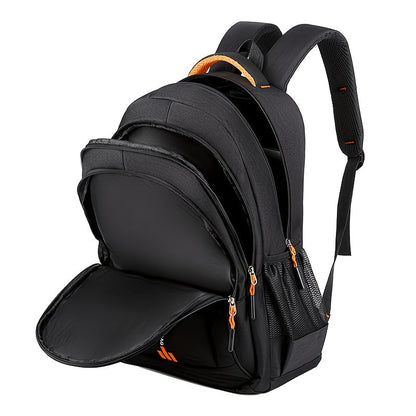 Ensemble de sac à dos de voyage grande capacité pour homme, sacoche pour ordinateur portable en nylon durable à compartiments multiples avec sangles réglables pour les voyages d'affaires et le campus – Combinaison sac à dos et sac à bandoulière