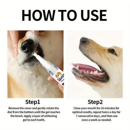 Pet Dental Cleaning Pen 2-Pack – Plant-Based Formula Teeth Cleaning Pen for Dogs & Cats, Effective Tartar & Plaque Remover, No-Brush Dog Teeth Cleaner for Fresh Breath and Healthy Gums, Easy Finger Application