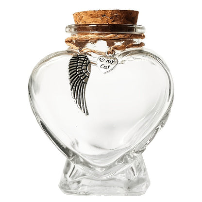Fiole souvenir pour poils d'animal de compagnie – Boîte décorative pour conserver les poils de chien et de chat, cadeau commémoratif émouvant pour la perte d'un animal et souvenir pour un compagnon bien-aimé