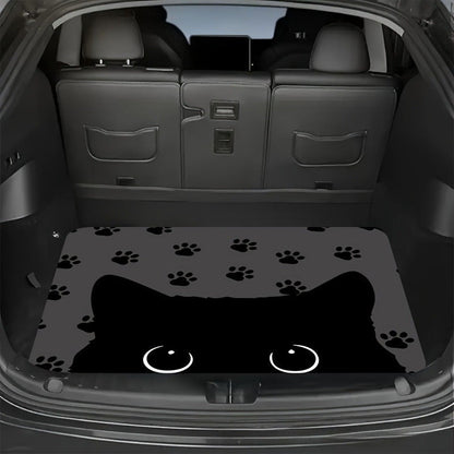 Tapis de coffre pour voiture – Revêtement de chargement antidérapant et imperméable avec motifs uniques, protection intérieure de véhicule durable contre la saleté, les déversements et les rayures, ajustement universel