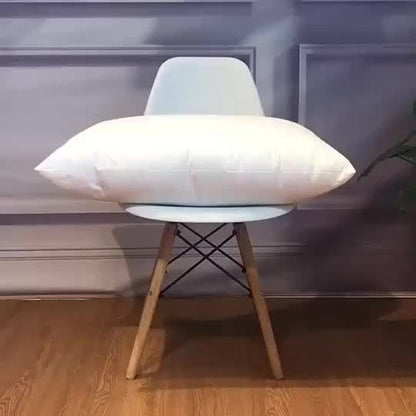 Garnitures de coussin carrées – Rembourrage en fibre neuve hypoallergénique, coussins blancs pour canapé, lit et terrasse, 14 à 20 pouces, lot de 1/2/4, idéal pour la chambre, le salon, le bureau et la décoration extérieure