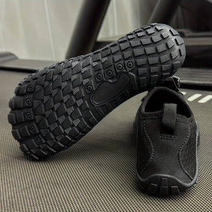 Water Shoes Men Women Quick Dry Aqua Shoes for Beach Swimming Yoga Fitness Outdoor, Non-Slip Rubber Sole Lace-Up Round Toe Striped Design, Barefoot Feel Lightweight - US 4.5 to 14