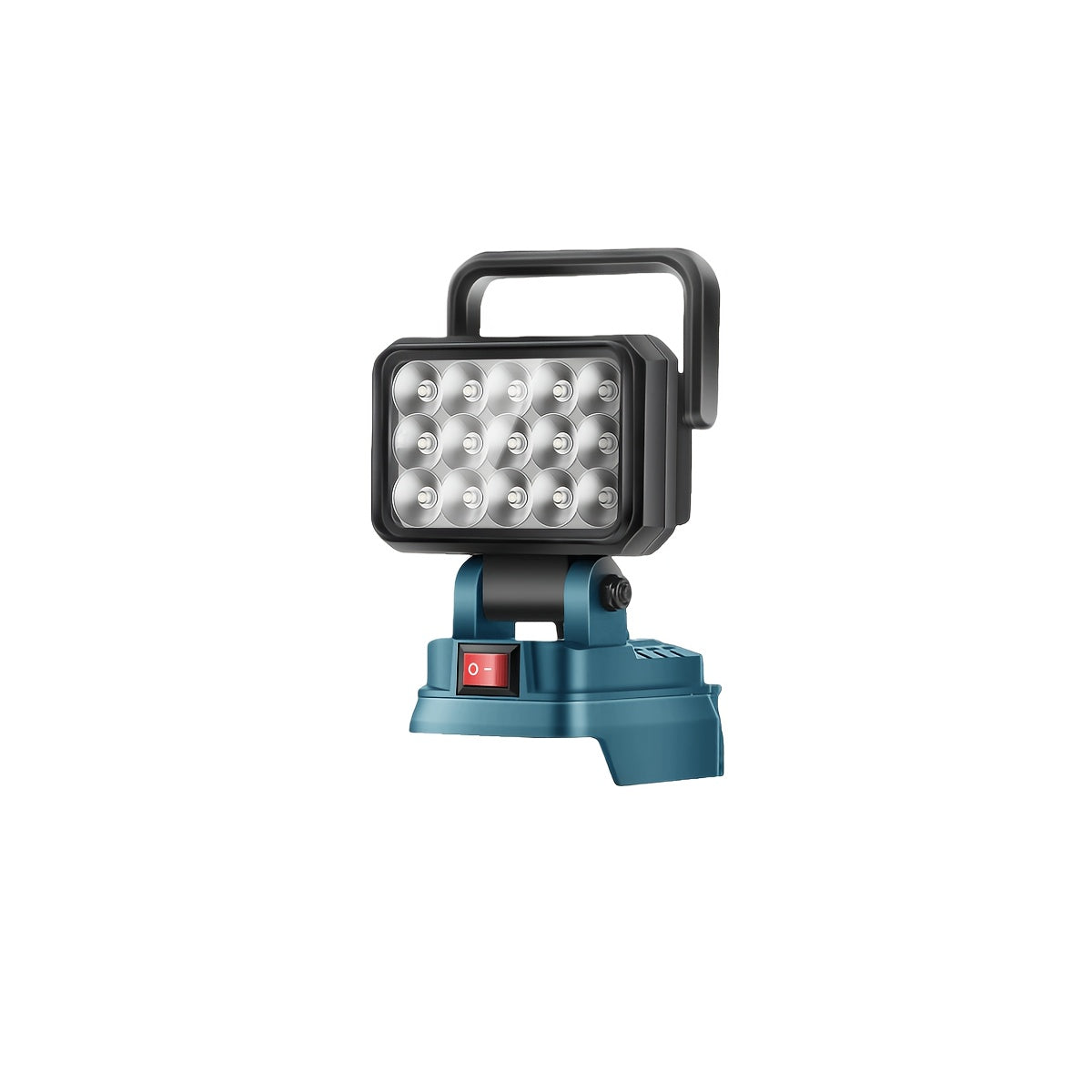 Lampe de travail LED compatible avec batterie Makita 21V – Lanterne de camping portative haute luminosité, étanchéité IP4X, protection intelligente de la batterie, lampe d'urgence pour coupure de courant, ouragan et randonnée, Noir Jaune Bleu