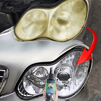 Headlight Restoration Liquid 4.06oz – No Polishing Required, Instantly Clears Cloudy & Yellowed Lenses, Quick DIY Headlight Repair Solution, Enhances Visibility & Brightness, Universal Fit for All Car Models, Headlight Cleaner & Refurbishment Fluid