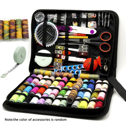 Kit de couture complet 269 pièces avec étui portable – Inclut fil, aiguilles, ciseaux, mètre ruban et épingles – Fournitures de couture parfaites pour débutants, voyageurs, grand-mère, maman et amis