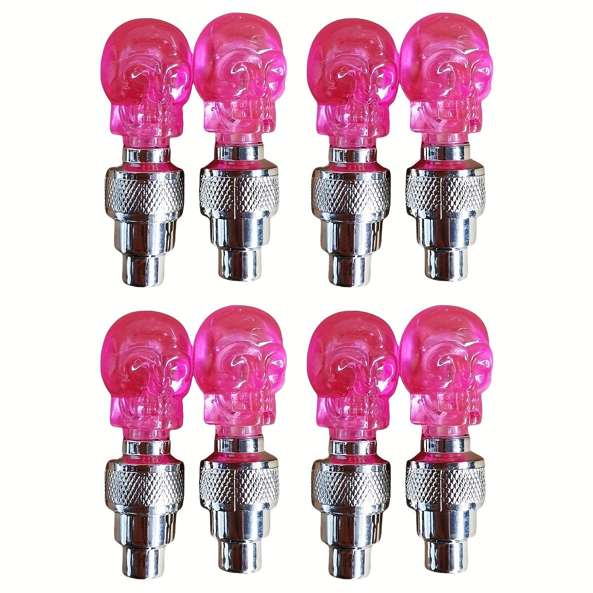 Bouchons de valve de pneu LED avec effet lumineux respirant et cheval au galop, 4/8/16 pièces, capuchons de valve de roue lumineux pour voiture, moto, vélo – Lumière de roue « Wind Fire », protection UV et antidéflagrante – Vert, rouge, bleu, squelette
