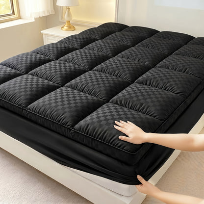 Surmatelas matelassé 1000 GSM rafraîchissant - Protège-matelas ajusté à poches profondes de 20 à 53 cm, doux pour lits simple, double, grand, très grand et très grand californien
