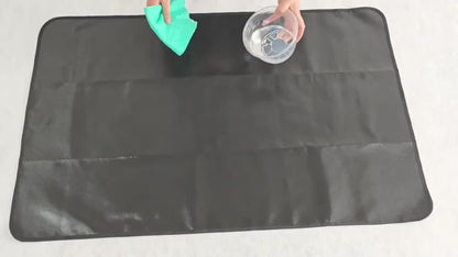 Tapis de barbecue et protection pour brasero – Protection de terrasse ignifugée et résistante à la chaleur double face, imperméable et résistante à l'huile, facile à nettoyer, 7 tailles pour barbecues d'extérieur, cheminées, braseros et fumoirs