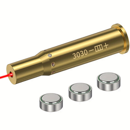 Kit de réglage laser multi-calibres pour 9mm, 45ACP, 223REM, 308WIN, 380ACP, 38SPL, 12GA – Appareil de réglage laser rouge haute précision pour fusils et pistolets, installation facile, inclut 2 jeux de piles