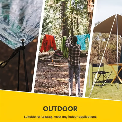 Corde de tente en paracorde à 7 brins, corde d'extérieur polyvalente – Corde de camping en nylon pour haubanage de tente, bracelet, porte-clés, sac à dos, 30 m 50 m 100 m, couleurs vives, structure robuste
