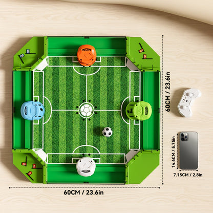 Tabletop Foosball Table Game for Kids Teens Adults 2 to 4 Player Portable Mini Table Soccer with 2 Balls Family Game Night Fun Competitive Indoor Activity