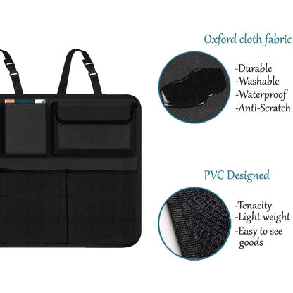 Organiseur de coffre de voiture à 8 poches – Sac de rangement suspendu pour dossier de siège, grande capacité et imperméable, pour SUV, camion et monospace, accessoire d'intérieur de voiture pour hommes et femmes