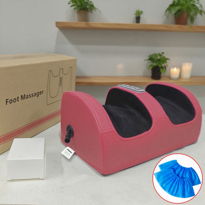 Masseur de pieds électrique avec chaleur – Pétrissage profond et compression pour jambes, pieds et bras, usage à domicile et au bureau, modèles multiples avec housses de pieds