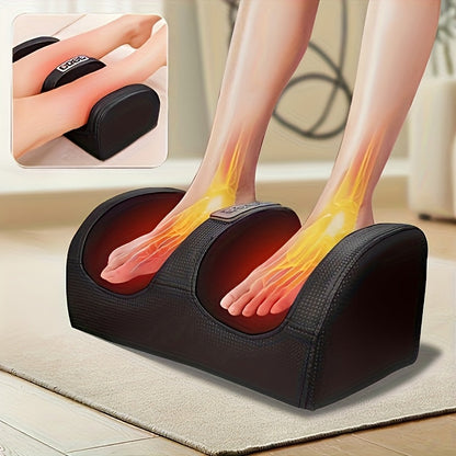 Masseur de pieds électrique avec chaleur – Pétrissage profond et compression pour jambes, pieds et bras, usage à domicile et au bureau, modèles multiples avec housses de pieds
