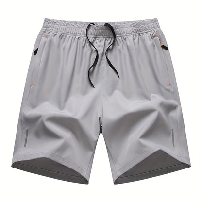 Lot de 4 shorts de sport pour homme, séchage rapide, légers et respirants, poches zippées, taille à cordon, coupe ample pour la course, la salle de sport, le vélo, le basket-ball, le tennis, les sports de plein air et la plage - Couleurs variées S-XXXL
