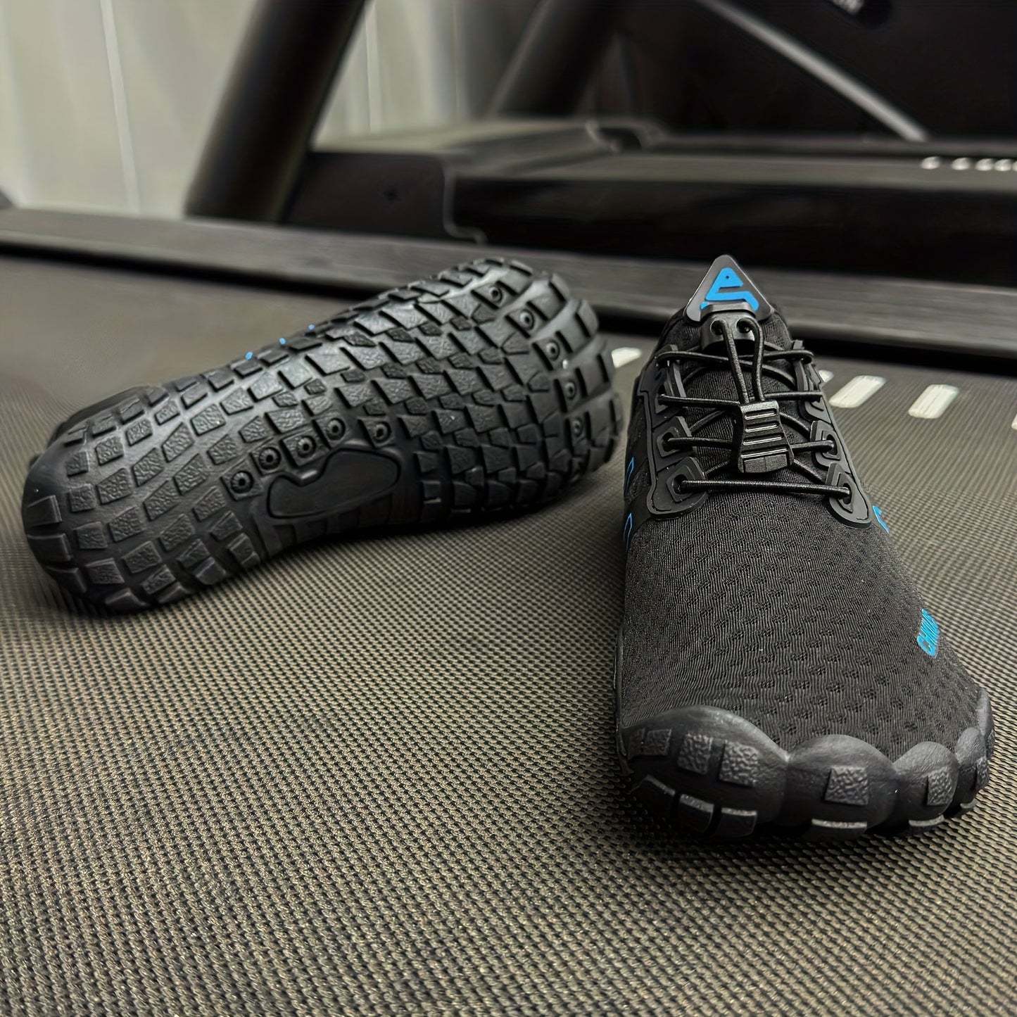 Water Shoes Men Women Quick Dry Aqua Shoes for Beach Swimming Yoga Fitness Outdoor, Non-Slip Rubber Sole Lace-Up Round Toe Striped Design, Barefoot Feel Lightweight - US 4.5 to 14