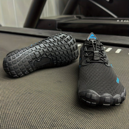 Water Shoes Men Women Quick Dry Aqua Shoes for Beach Swimming Yoga Fitness Outdoor, Non-Slip Rubber Sole Lace-Up Round Toe Striped Design, Barefoot Feel Lightweight - US 4.5 to 14