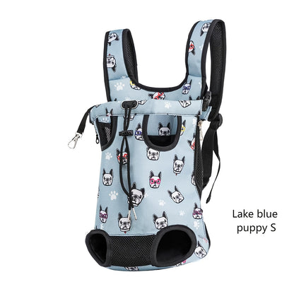 Hands-Free Pet Backpack Carrier for Cats & Small Dogs – Breathable Mesh Harness with Adjustable Shoulder Straps, Outdoor Travel Bag for Hiking, Cycling & Park Walks, Perfect Halloween & Christmas Gift