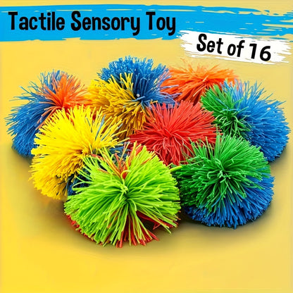 Ballons à picots sensoriels rebondissants pour enfants – Lot de balles anti-stress élastiques et colorées pour le jeu sensoriel, cadeaux d'invités, prix de classe, cadeaux d'anniversaire | Pack de 7 ou 16 pièces