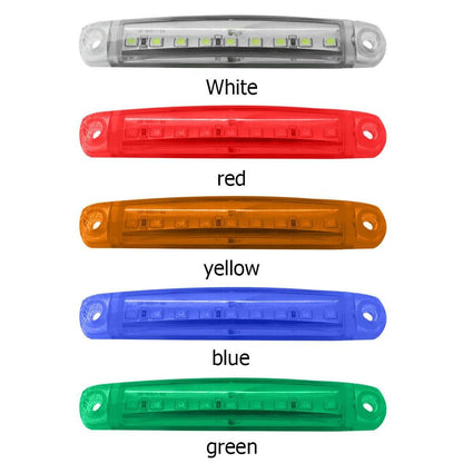 Lot de 20 feux de gabarit latéraux universels à 9 LED 12V pour camion, voiture, remorque, SUV – Blanc, rouge, ambre, bleu, vert – Kit de feux de gabarit latéraux LED lumineux