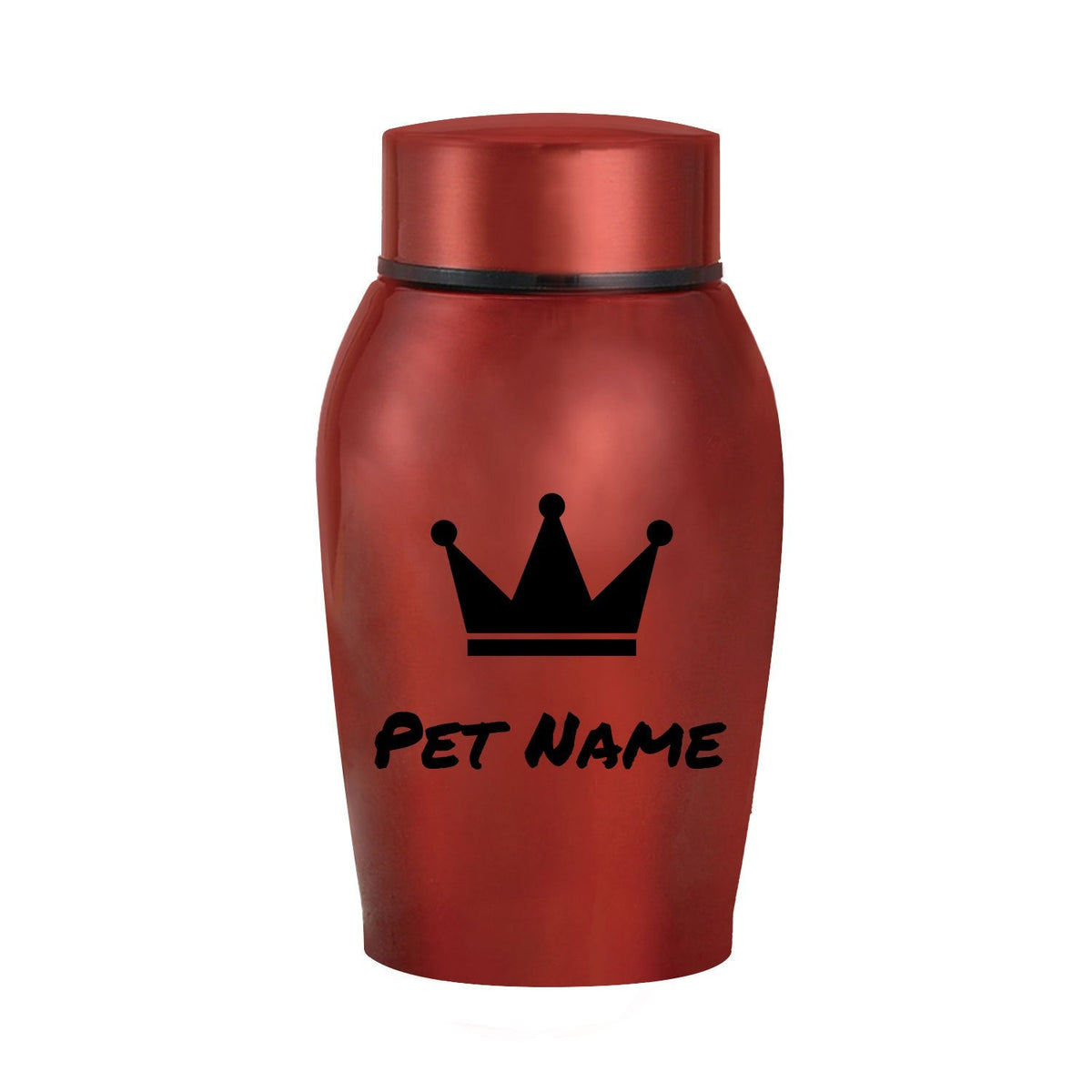 Urne funéraire personnalisée pour animaux – Urne de crémation en acier inoxydable pour chiens et chats avec couvercle à vis, souvenir commémoratif personnalisé pour animaux bien-aimés