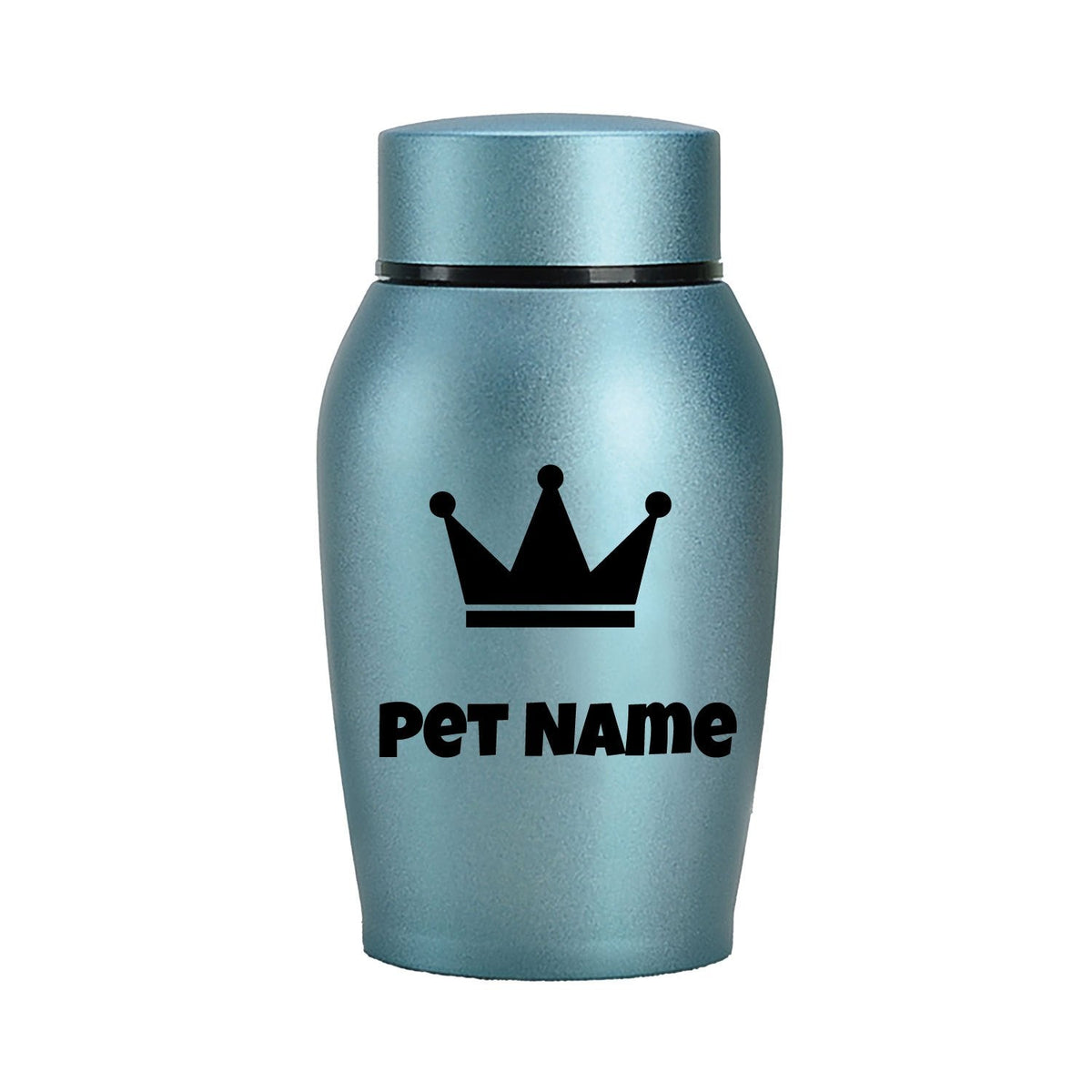 Urne funéraire personnalisée pour animaux – Urne de crémation en acier inoxydable pour chiens et chats avec couvercle à vis, souvenir commémoratif personnalisé pour animaux bien-aimés