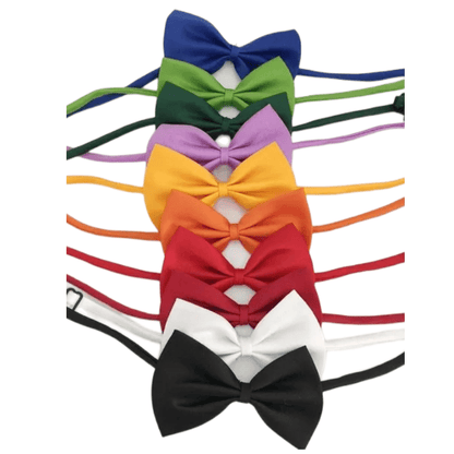 Collier avec nœud papillon réglable pour chiens et chats - Nœud papillon chic et durable en polyester, convient à un tour de cou de 25 à 40 cm, accessoire élégant pour petits, moyens et grands animaux, idéal pour les fêtes, les photos et les vacances
