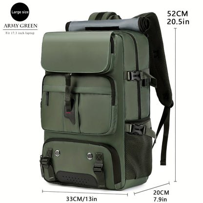 Large Laptop Backpack with Shoe Compartment – Multi-Functional Travel Backpack for Men & Women, Business, College & Carry-On Bag with USB Charging Port, Waterproof, Fits 15.6" Laptop