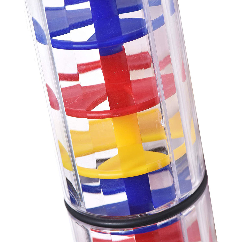 Jouet musical bâton de pluie coloré pour bébés 40 cm, hochet translucide, perles vibrantes, son de pluie, instrument sensoriel éducatif, reconnaissance des couleurs, développement de la coordination, cadeau dès la naissance, ABS sûr