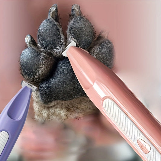 Kit de toilettage silencieux pour animaux – Tondeuse sans fil rechargeable pour chiens et chats, tondeuse à pattes et lime à griffes à faible niveau sonore, alimentée par USB, ensemble d'outils de toilettage professionnel à domicile