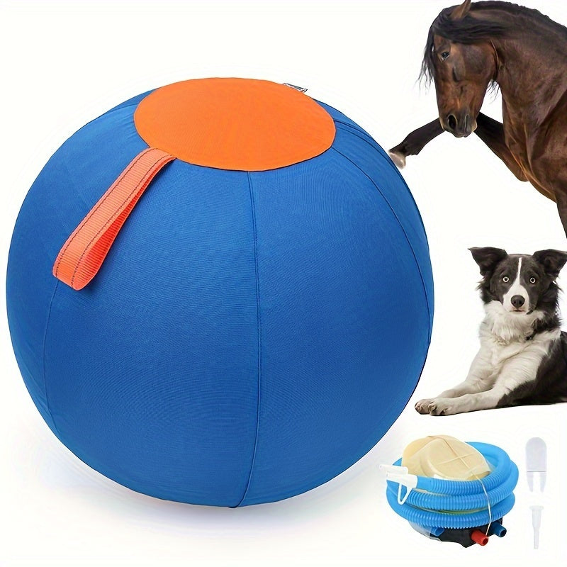 Grosse balle gonflable pour chien – Jouet interactif pour l'entraînement et le rassemblement, jouet d'exercice anti-ennui pour bouledogues, golden retrievers et bergers australiens, sans pile nécessaire