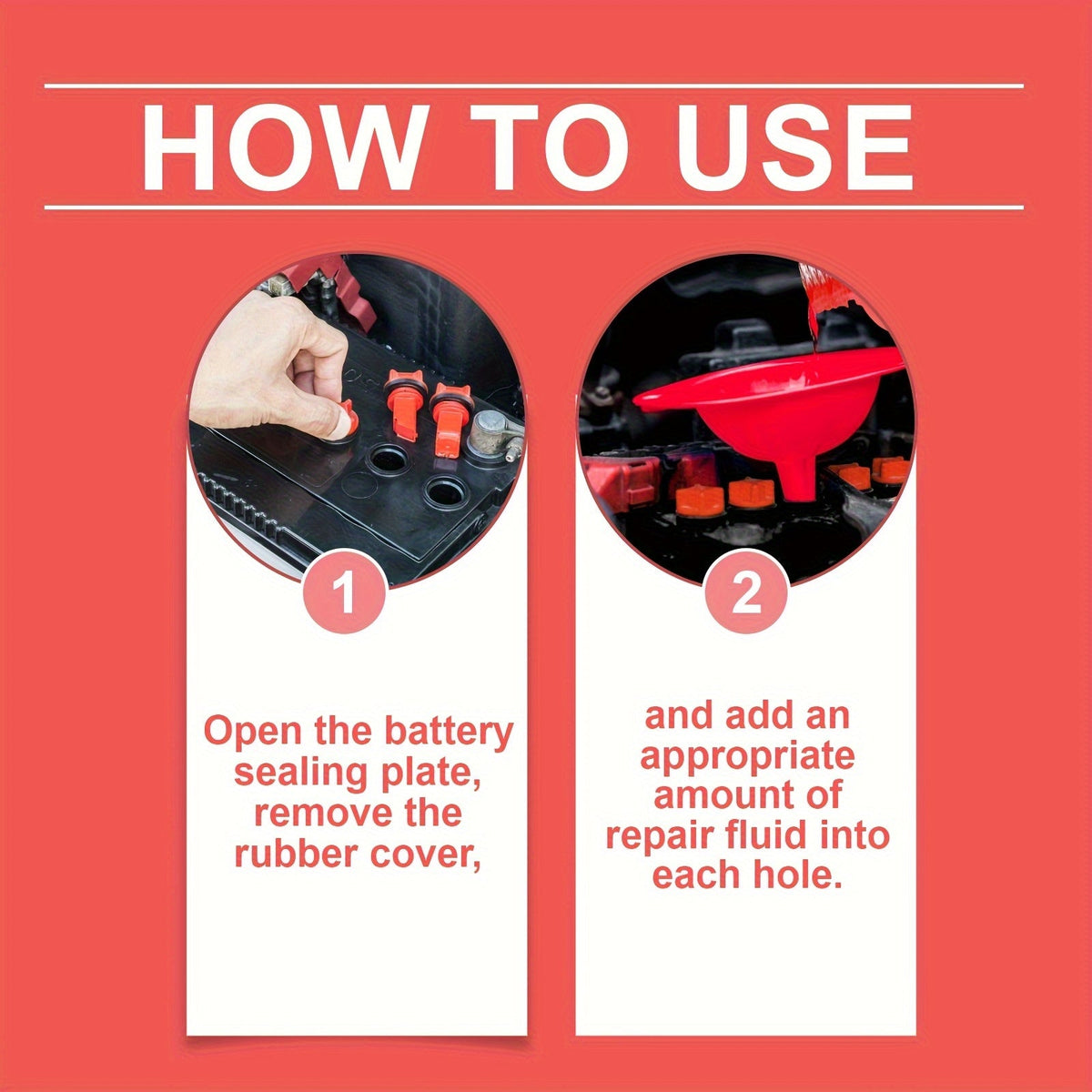 Liquide de réparation pour batterie, lot de 3, solution d'entretien pour restaurer les performances des batteries au plomb-acide et au lithium de véhicules électriques, faible odeur, sans parfum, convient à tous les modèles, 100 ml chacun