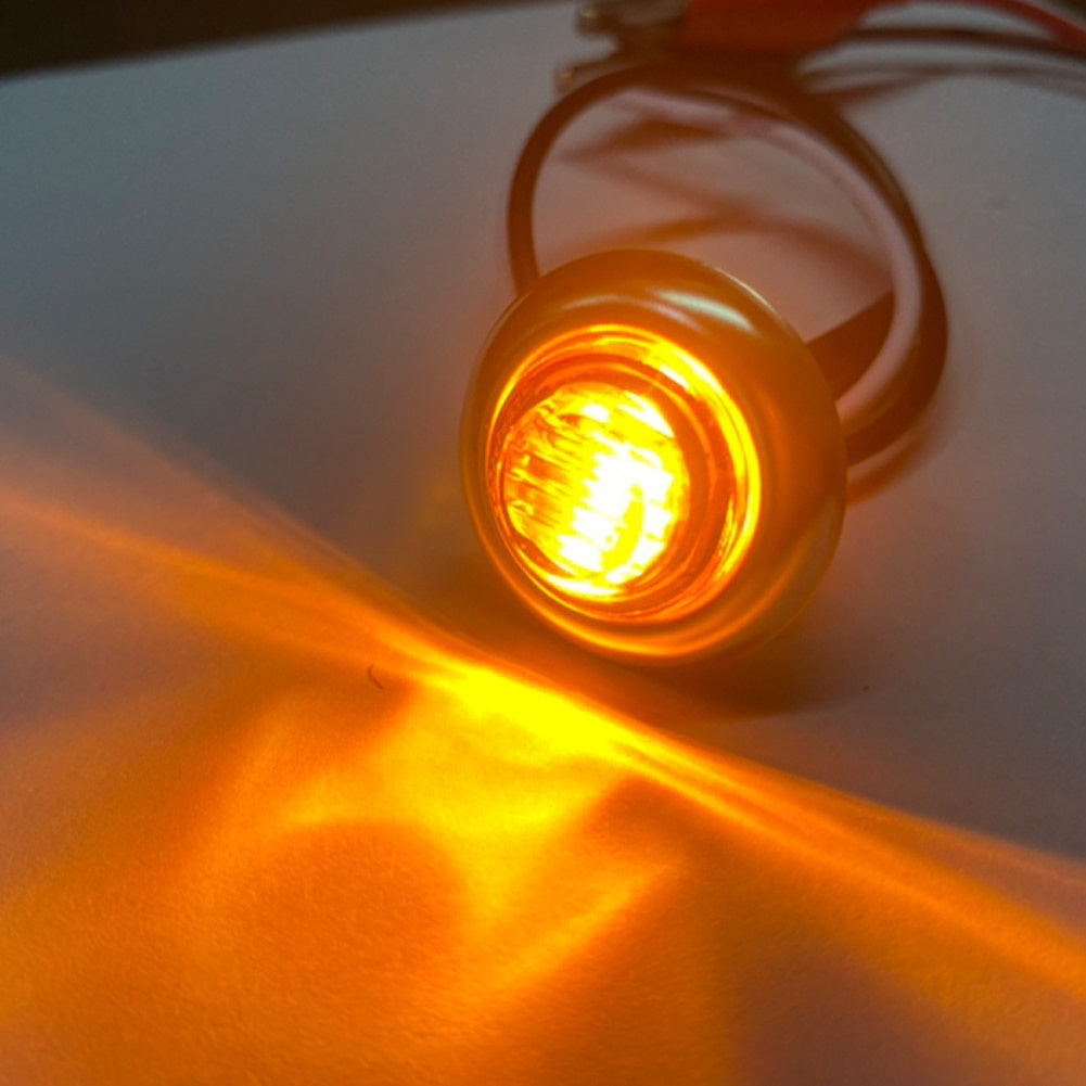 Lot de 20 feux de courtoisie LED pour bateau, 12 V CC, 3 LED, feux de gabarit latéraux pour tableau arrière, poupe et pont de yacht, feux de navigation ronds submersibles en rouge, vert, bleu, blanc et jaune, base en acier inoxydable