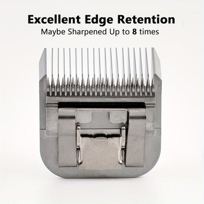 4-Pack A5 Dog Grooming Clipper Blades Set - Detachable Stainless Steel Blades #10 #7F #5F #4F Compatible with Andis Oster Heiniger & All A5 Series Clippers, Professional Pet Grooming Replacement Blades