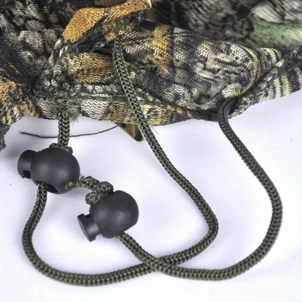 Tenue de camouflage 3D Ghillie pour homme – Ensemble veste à capuche et pantalon léger, vêtements de chasse respirants à motif feuilles 3D, 0,43 kg
