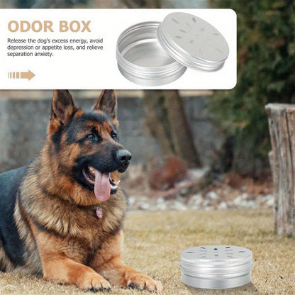 5-Pack Dog Scent Training Boxes – Aluminum Nosework Odor Detection Containers for Dog Sniff Training, K9 Scent Work Kit, Anxiety Relief & Mental Enrichment for All Breeds