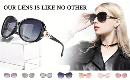 Lunettes de soleil oversize pour femme, protection UV400, verres dégradés, monture large, lunettes tendance, plusieurs coloris disponibles