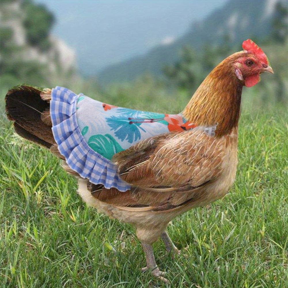 Costume de gilet à volants pour poules, canards et oies - Harnais de poitrine élastique pour volailles de basse-cour - Cadeau de costume amusant pour les amateurs de poules, styles assortis