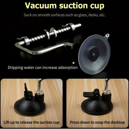 Stainless Steel Fishing Line Spooler Portable Fishing Reel Spooler Line Winder Tool for Spinning Baitcasting Reels Outdoor Fishing Tackle Accessory Easy Line Loading