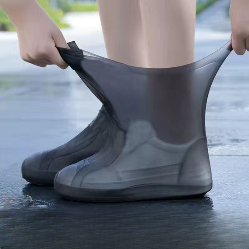 Sur-chaussures de pluie réutilisables en latex pour hommes, femmes et enfants – Lot de 5 paires couleurs assorties, taille unique (EU 34-45), protection antidérapante durable contre la pluie pour usage extérieur