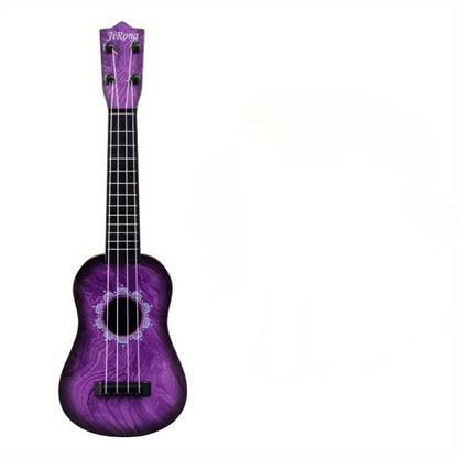 Guitare jouet ukulélé pour enfants 16,5 pouces, instrument de musique pour débutants, jouet d'éveil musical, cadeau pour enfants et tout-petits, violet, bleu, rouge, vert, blanc, noir
