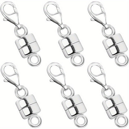 Magnetic Necklace Clasps and Closures with Lobster Clasp Converters – Gold and Silver Jewelry Findings for Bracelets Necklaces and Chains – Available in 2 6 7 8 9 16 and 18 Piece Sets