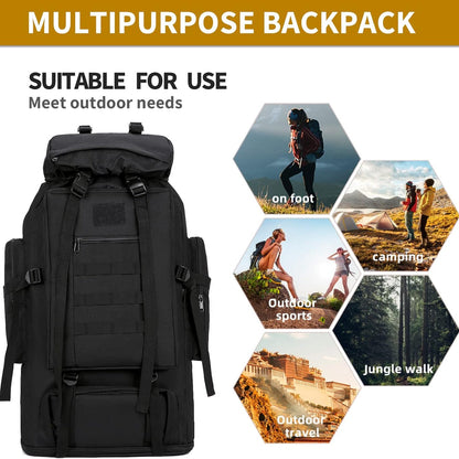 Sac à dos de randonnée grande capacité 26-42 L extensible - Sac pour camping, alpinisme, homme et femme, sac de jour léger pour les loisirs et l'aventure