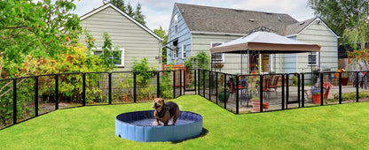 Parc portable pour chiens 8/16 panneaux, enclos d'exercice robuste pour animaux, pour grands, moyens et petits chiens, utilisation intérieure/extérieure, camping en VR, jardin, cour, parc pour chiots, lapins et autres animaux