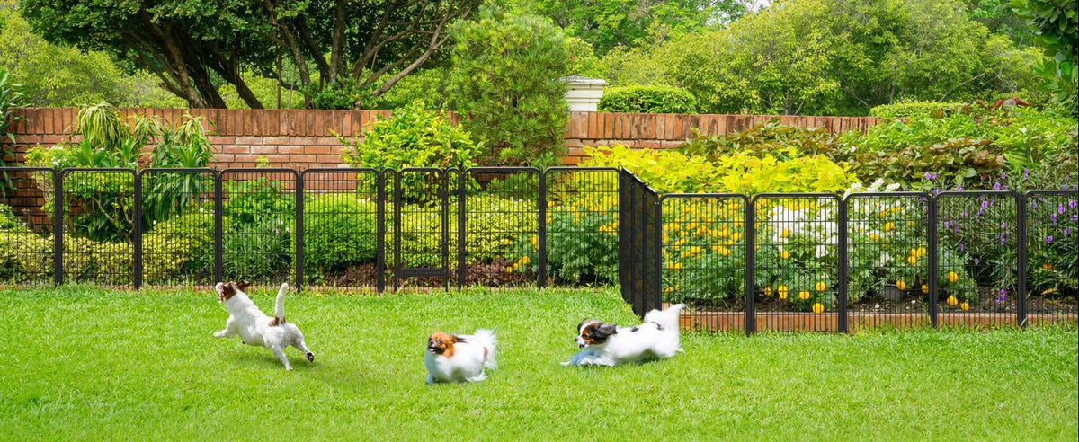 Parc portable pour chiens 8/16 panneaux, enclos d'exercice robuste pour animaux, pour grands, moyens et petits chiens, utilisation intérieure/extérieure, camping en VR, jardin, cour, parc pour chiots, lapins et autres animaux