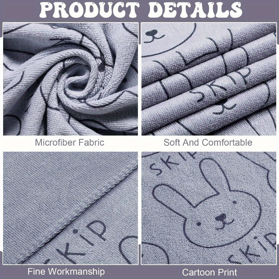 Lot de 6 serviettes de bain pour chien - Serviettes de bain en microfibre à séchage rapide, serviettes de toilettage en polyester super absorbantes pour chiens de petite, moyenne et grande taille, lot de serviettes douces pour le séchage des animaux